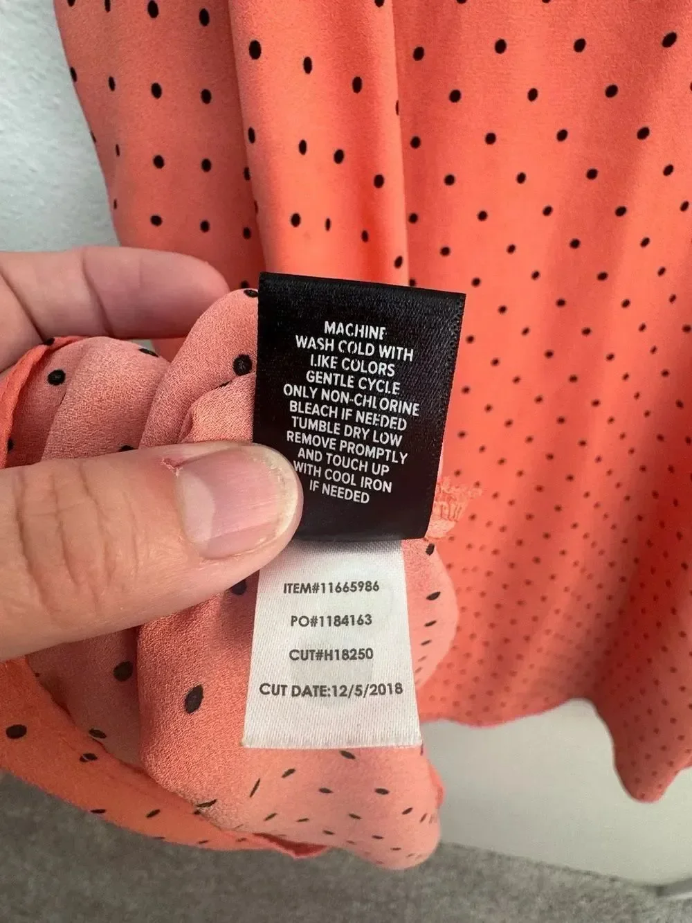 torrid Salmon Pink Polka Dot Chiffon Cami - Size 2